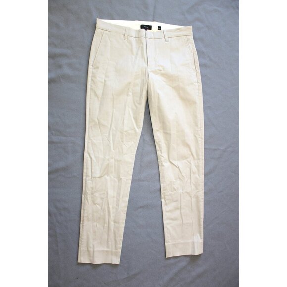 Vince Griffith Chino Men's Pant Slim Fit Twill Flat Front British Khaki Size 32 - Picture 10 of 10